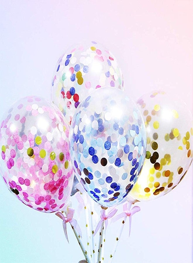 Patpat بالونات باتبات® مقاس 5 بوصات لتزيين الكيك، بالونات عيد ميلاد سعيد، زينة كب كيك لحفلات استقبال المولود الجديد مع قشة ورقية وشريط، لوازم حفلات الزفاف، 4 قطع بالونات متنوعة - Image 3